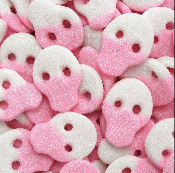 Sour Strawberry & Dragonfruit Skulls (Gelatin Free)
