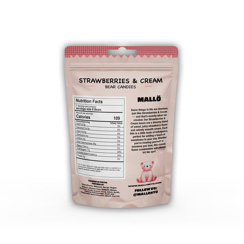 Strawberries & Cream Bears (Gluten Free) (Gelatin Free)