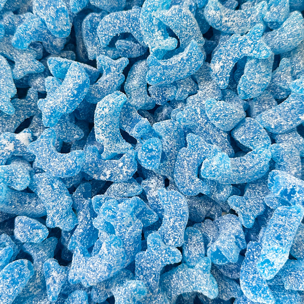 Sour Blue Raspberry Lemonade Dolphins (Gluten Free) (Gelatin Free)