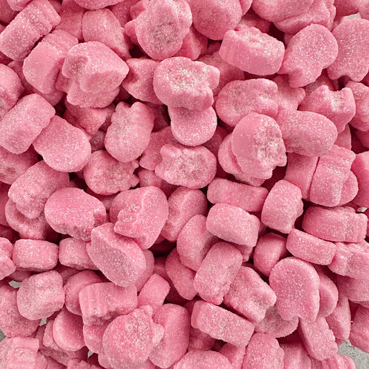 Bubs Sour Foam Raspberry Skulls (Gluten Free) (Gelatin Free)