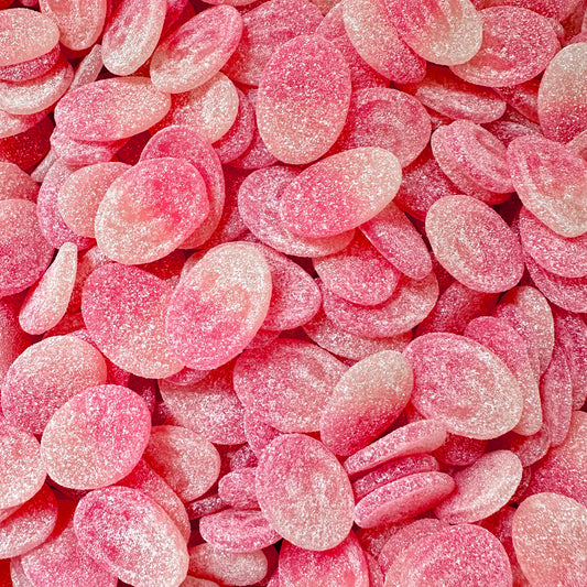 Sour Raspberry Ovals (Gelatin Free)